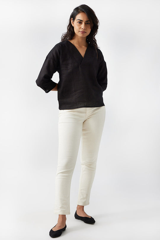 The Linen V Neck Top | Creatures of Habit