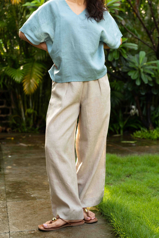 The Linen Knife Pleat Pants | Creatures of Habit