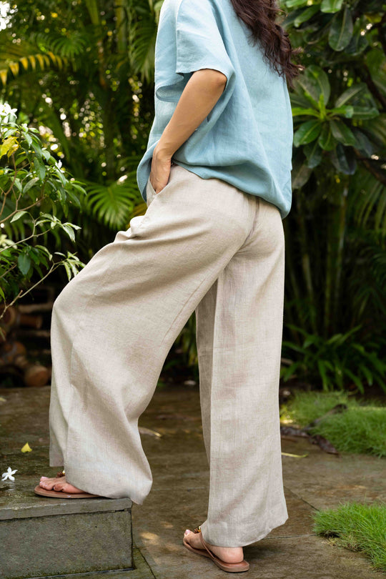 The Linen Knife Pleat Pants | Creatures of Habit