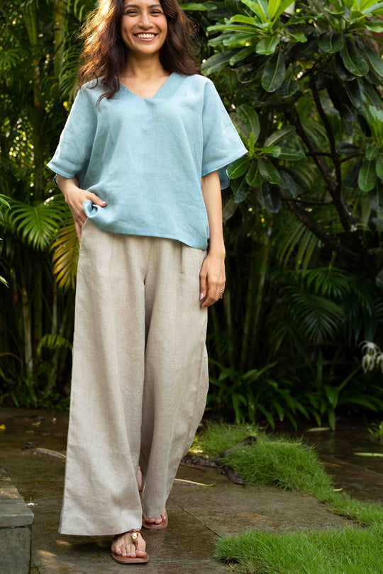 The Linen Knife Pleat Pants | Creatures of Habit