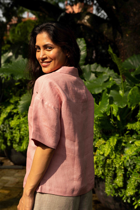 The Linen Open Collar Shirt | Creatures of Habit