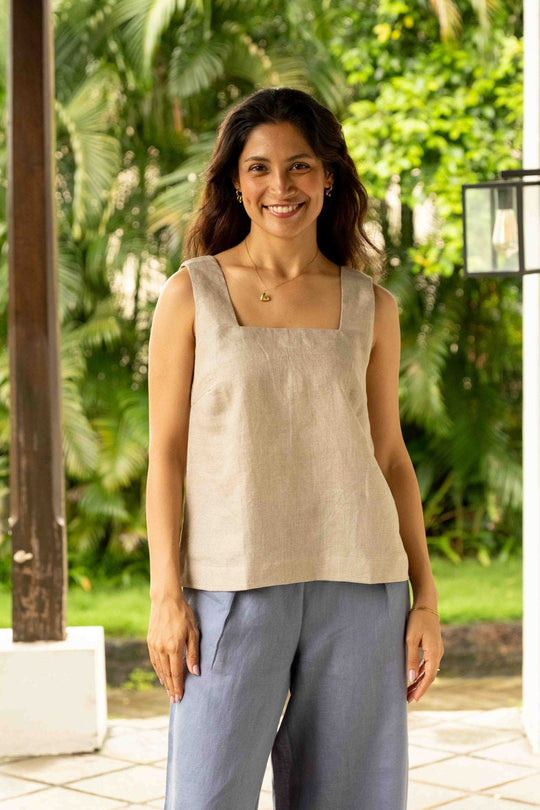 The Linen Square Neck Top | Creatures of Habit