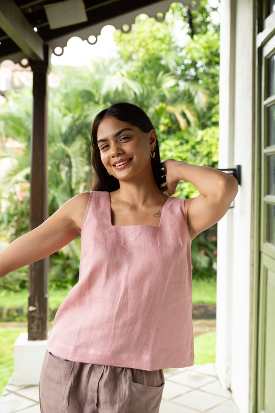 The Linen Square Neck Top | Creatures of Habit