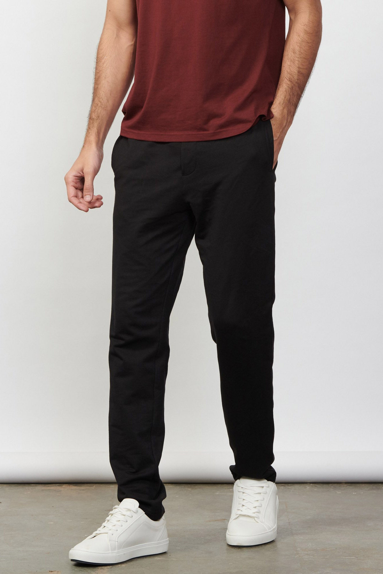 Men's Pants Pima French Terry Pants Carbon Black