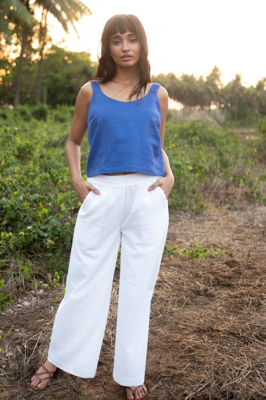 The Seersucker Oversized Pants | Creatures of Habit
