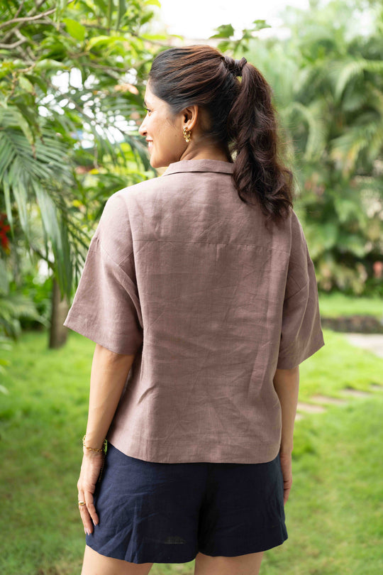 The Linen Open Collar Shirt | Creatures of Habit