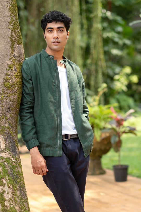 The Linen Bomber Jacket | Creatures of Habit