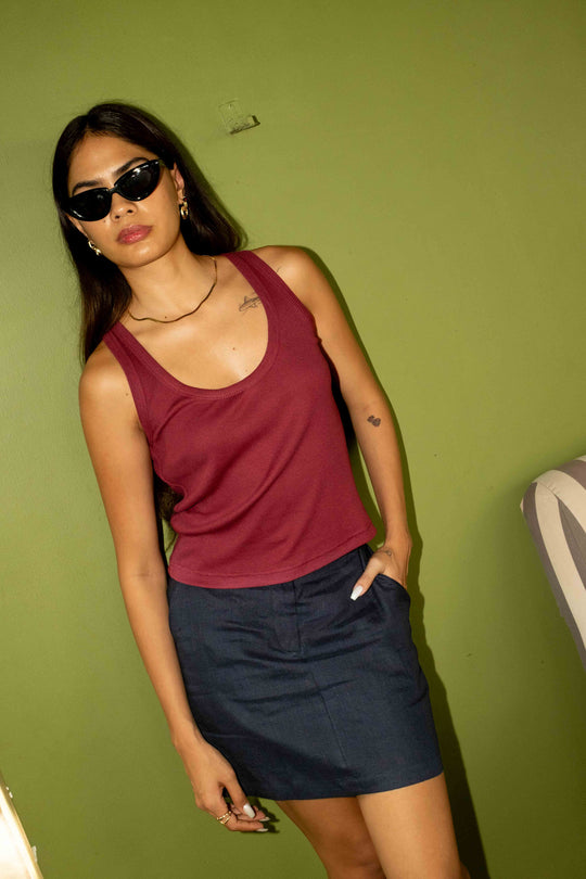 The Linen Mini Skirt | Creatures of Habit