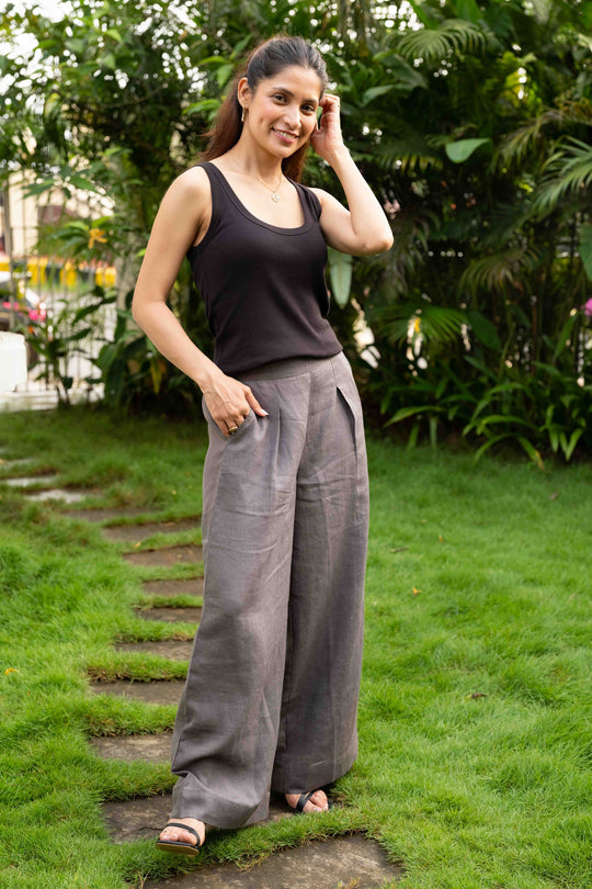 The Linen Knife Pleat Pants | Creatures of Habit