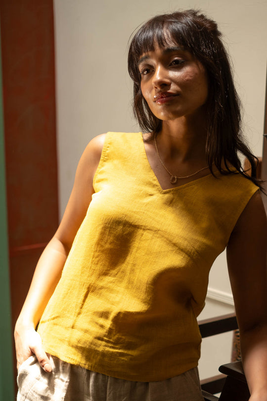 The Linen V Neck Tank | Creatures of Habit