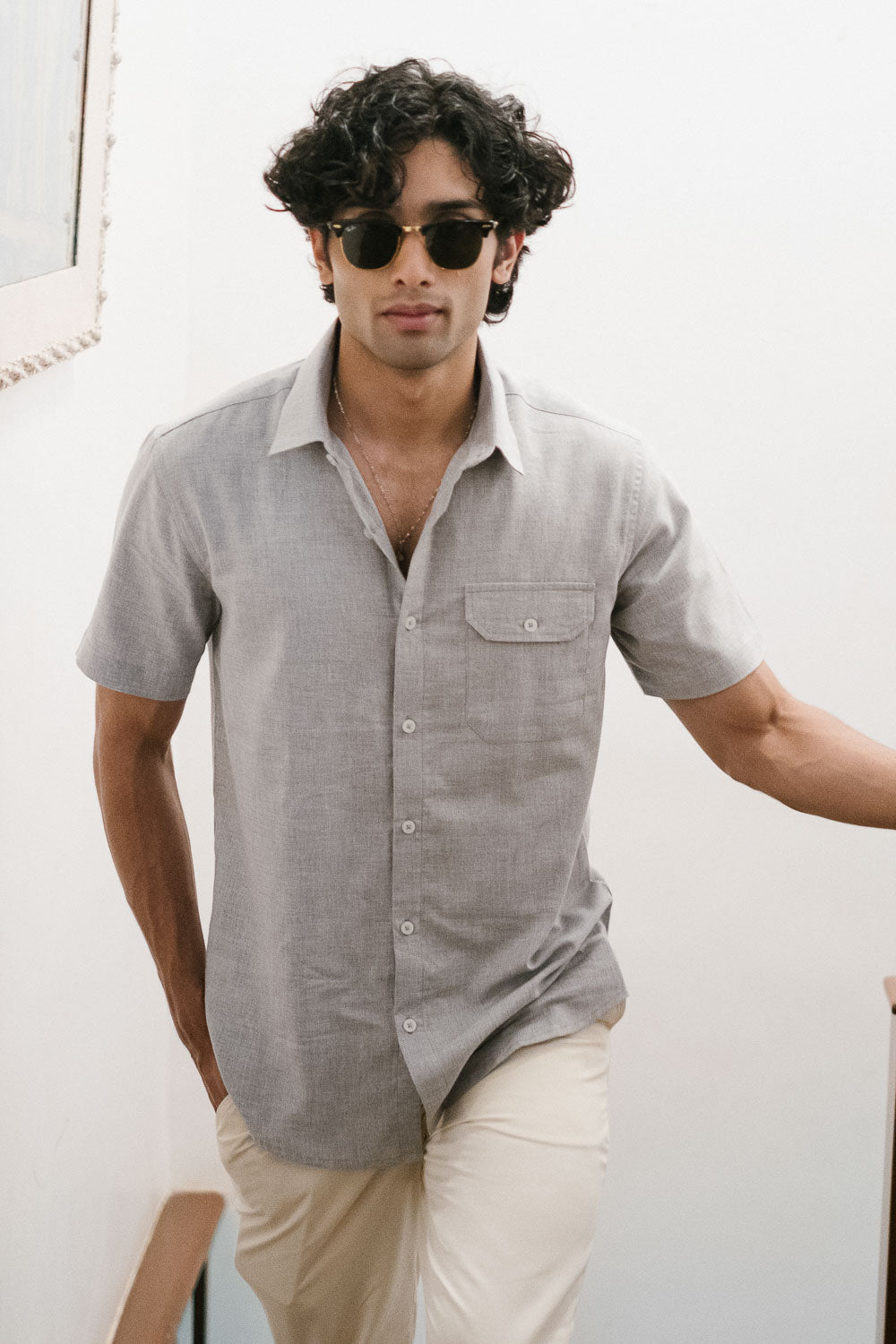 MEN’S SHORT SLEEVE SHIRT CAIRO SQUARE