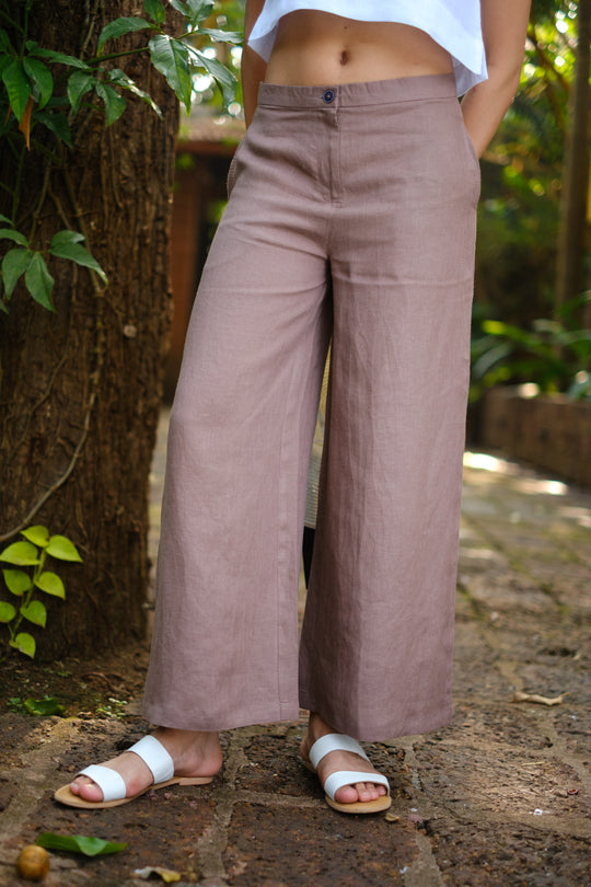 The Linen Wide Leg Pants | Creatures of Habit