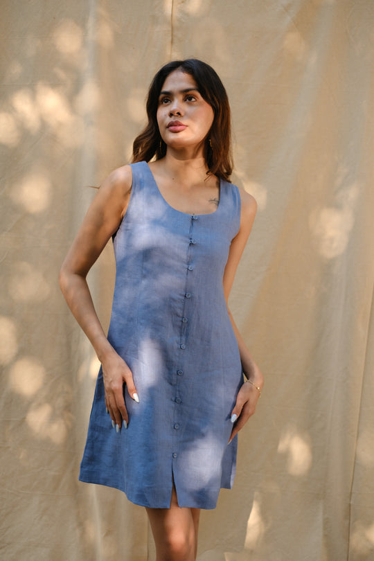 The Linen Mini Dress | Creatures of Habit