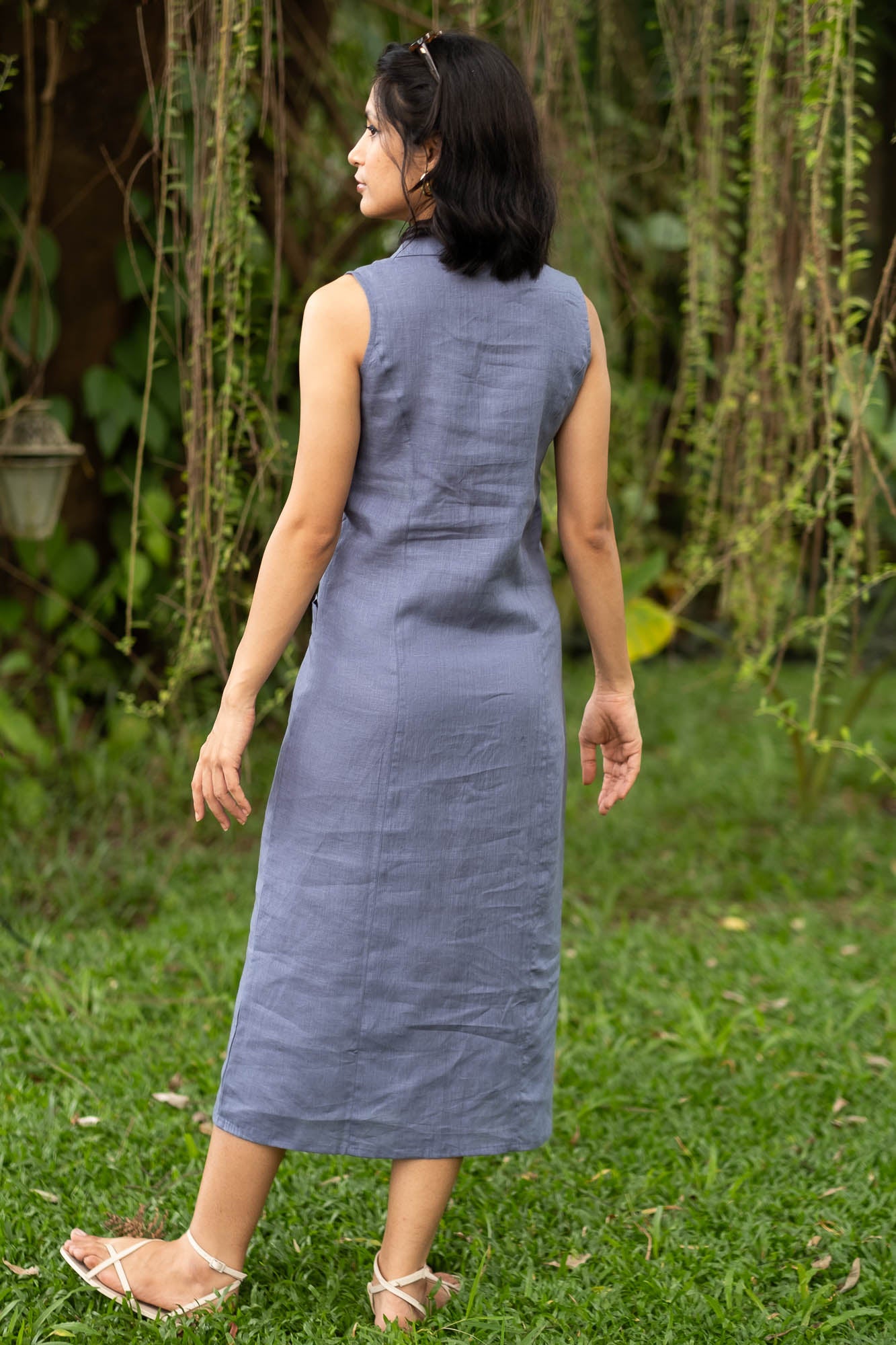 The Linen Notch Collar Dress | Creatures of Habit