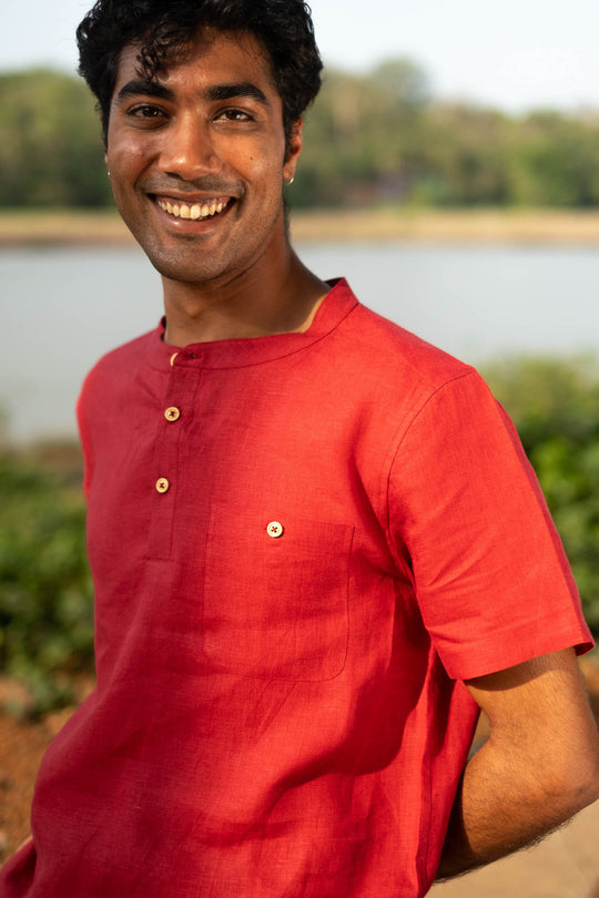 The Linen Bandhgala | Creatures of Habit