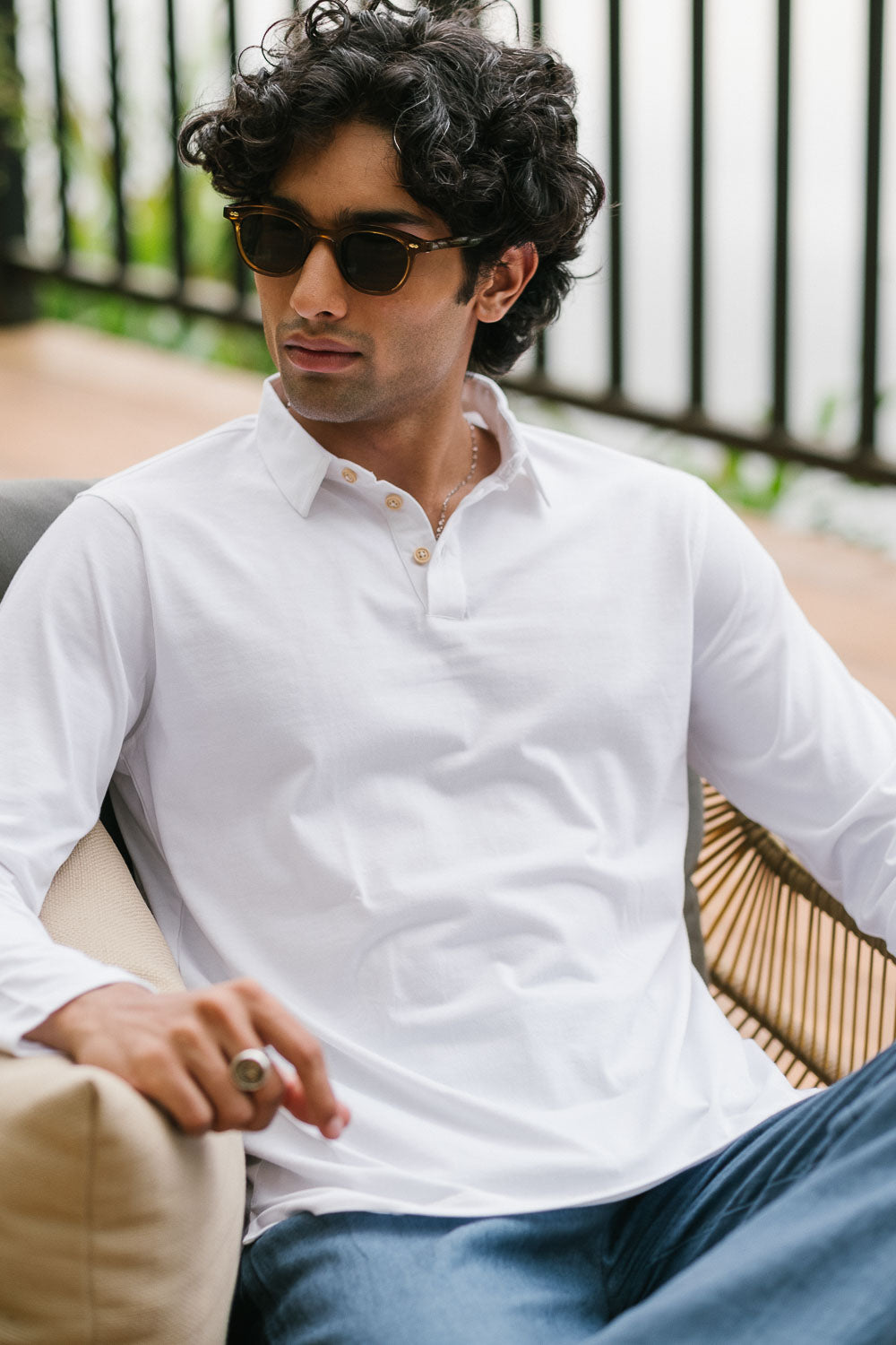 Men Polo Tshirt Buy Pima Polo Full Sleeve Cloud White
