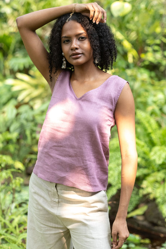 The Linen V Neck Tank | Creatures of Habit