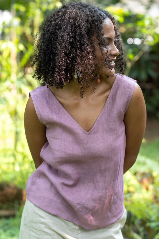 The Linen V Neck Tank | Creatures of Habit