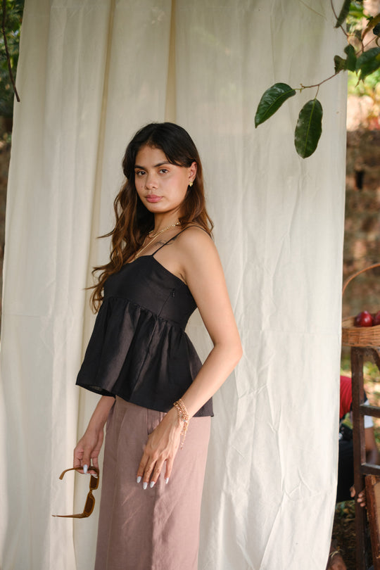 The Linen Flared Cami Top | Creatures of Habit