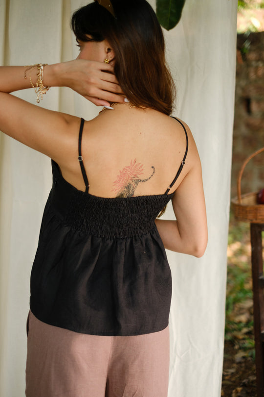 The Linen Flared Cami Top | Creatures of Habit