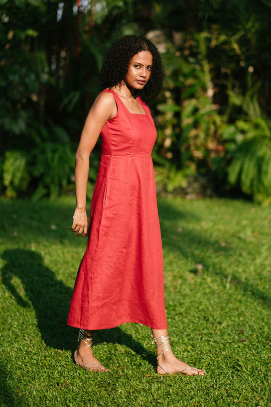 The Linen Midi Dress | Creatures of Habit