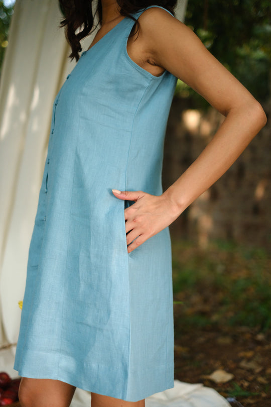 The Linen Mini Dress | Creatures of Habit