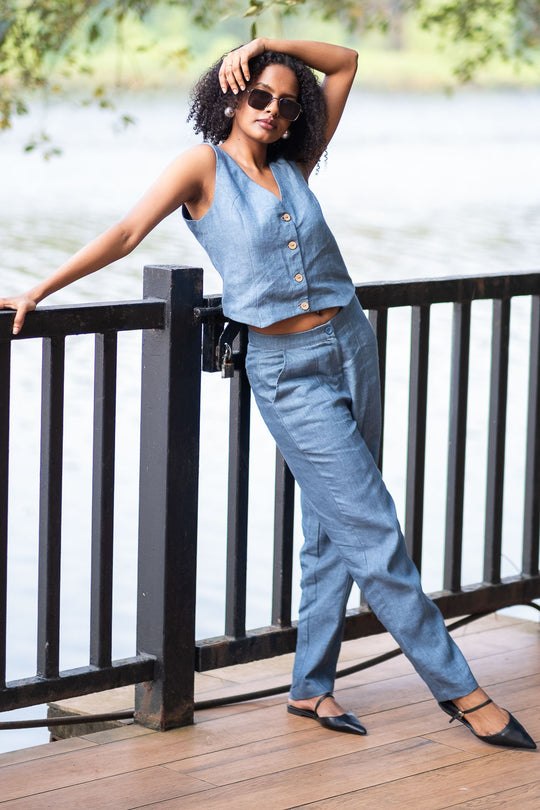 The Heavy Linen Panelled Pants | Creatures of Habit