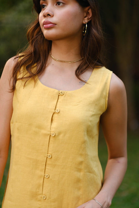 The Linen Mini Dress | Creatures of Habit