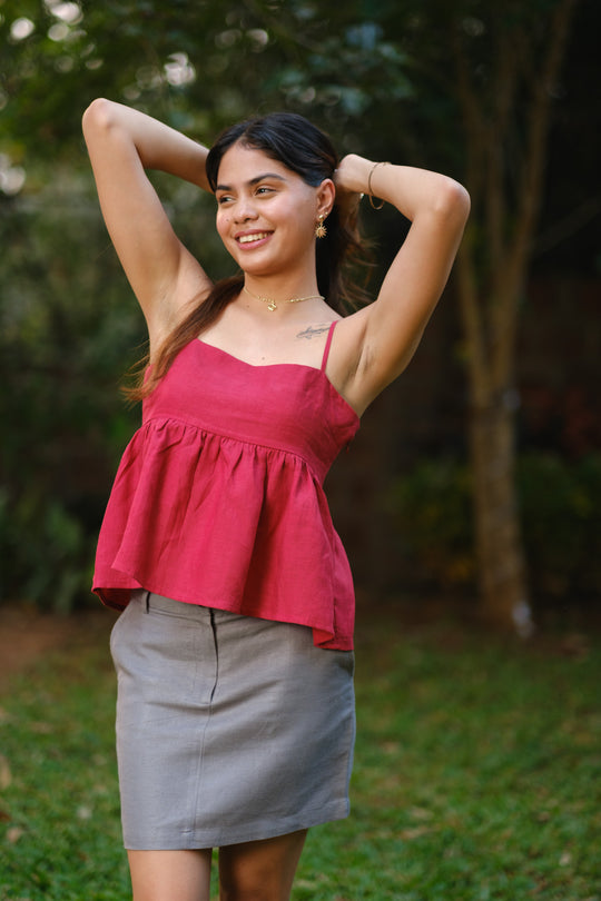 The Linen Flared Cami Top | Creatures of Habit