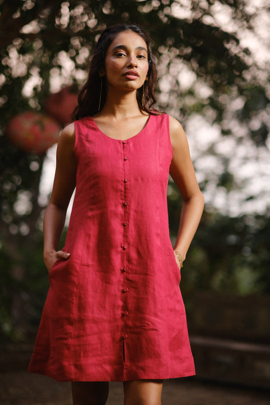 The Linen Mini Dress | Creatures of Habit
