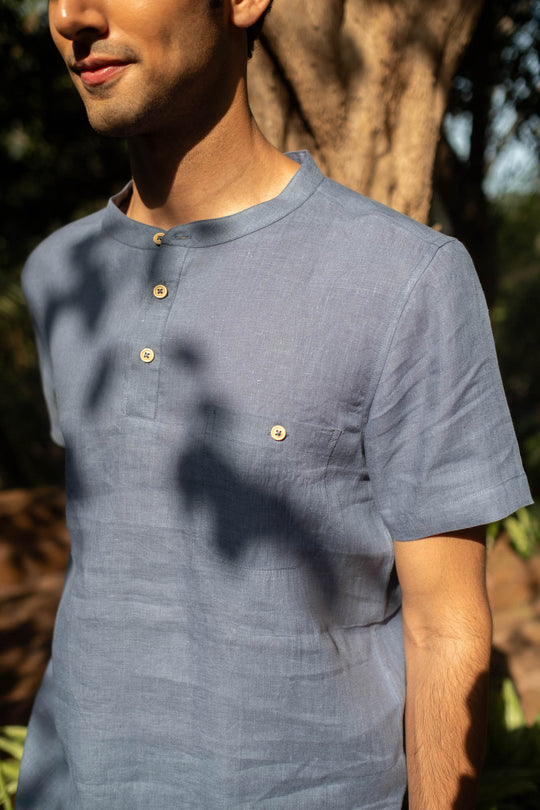 The Linen Bandhgala | Creatures of Habit
