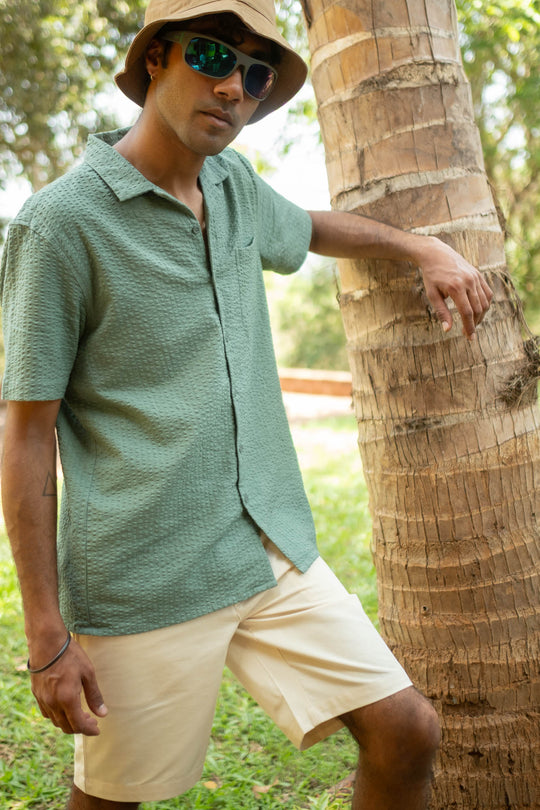 The Seersucker Notched Shirt | Creatures of Habit