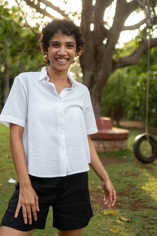The Seersucker Oversized Shirt | Creatures of Habit