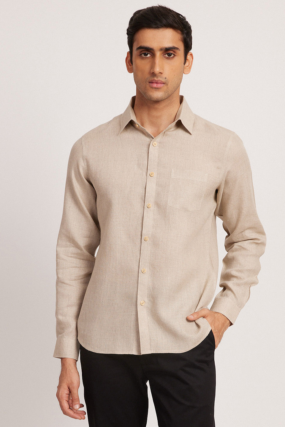 Buy Mens Shirt | Linen Shirt for Men Ginger Online