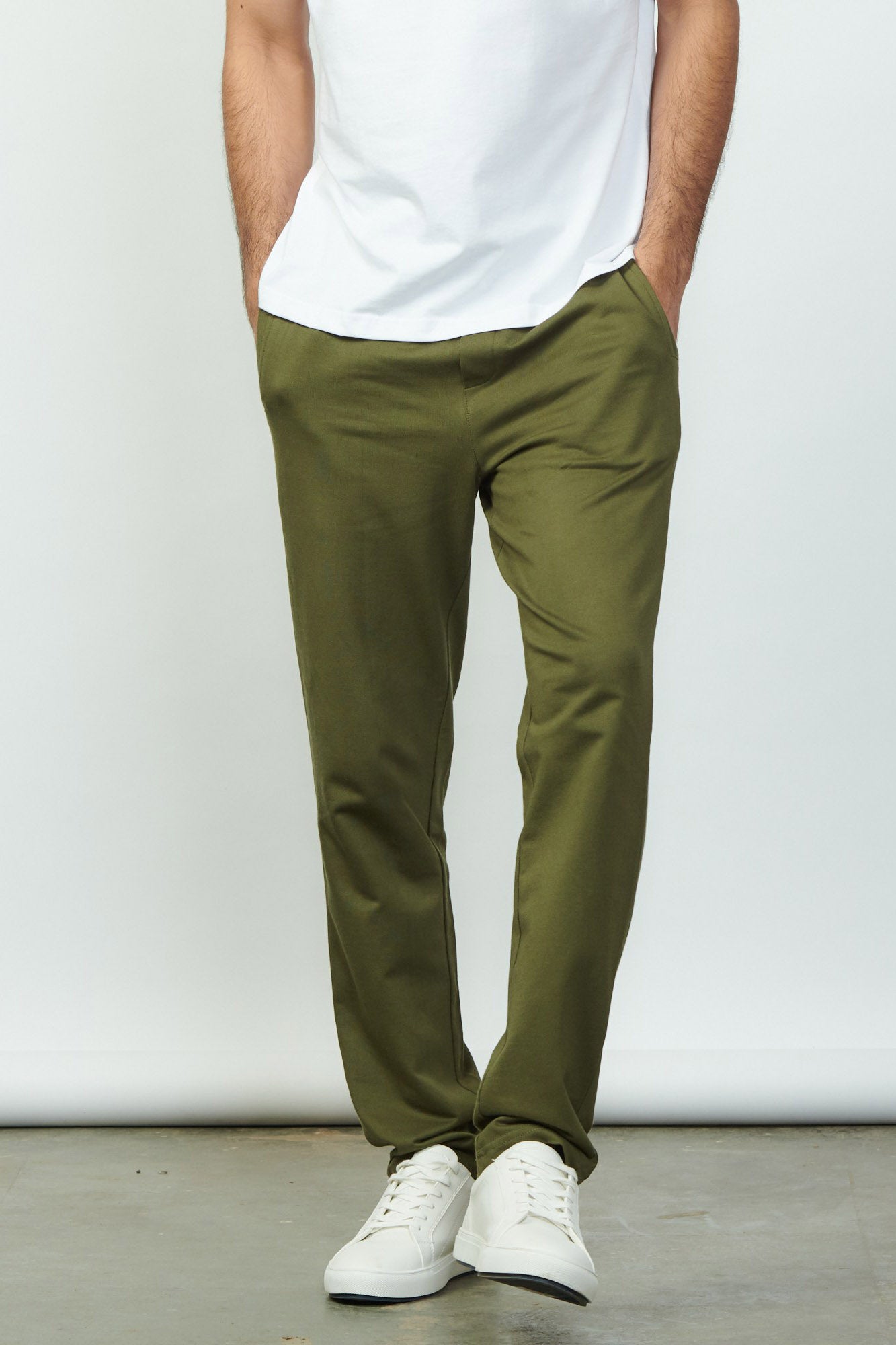 Men's Pants Pima French Terry Pants Military Green