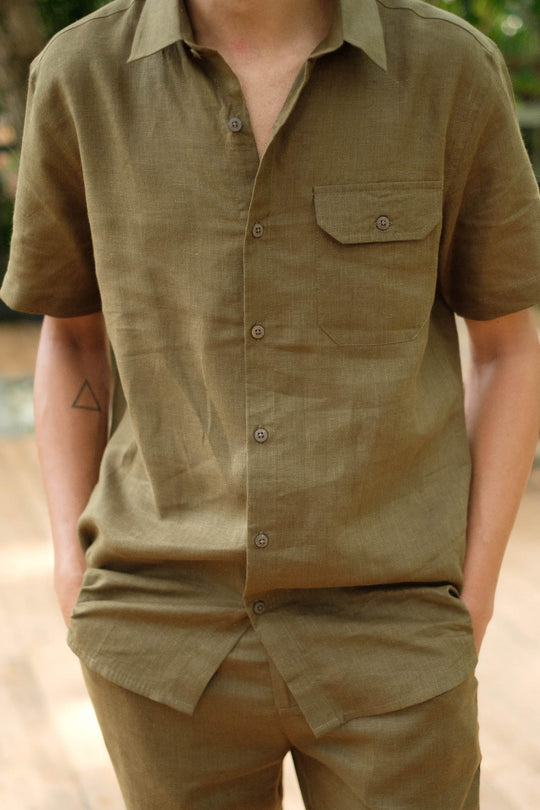 The Linen Shirt | Short Sleeve | Creatures of Habit