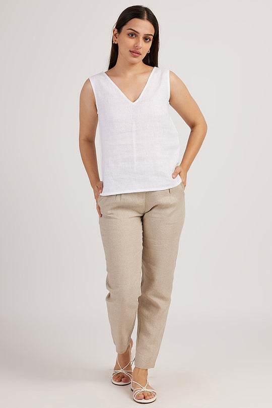 The Linen V Neck Tank | Creatures of Habit