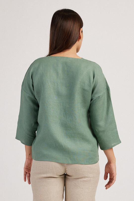 The Linen V Neck Top | Creatures of Habit