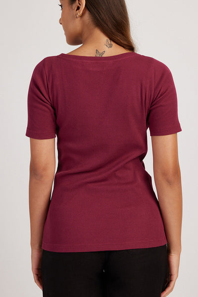 The Rib Boat Neck | Short Sleeve | Creatures of Habit