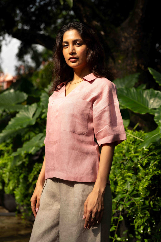 The Linen Open Collar Shirt | Creatures of Habit