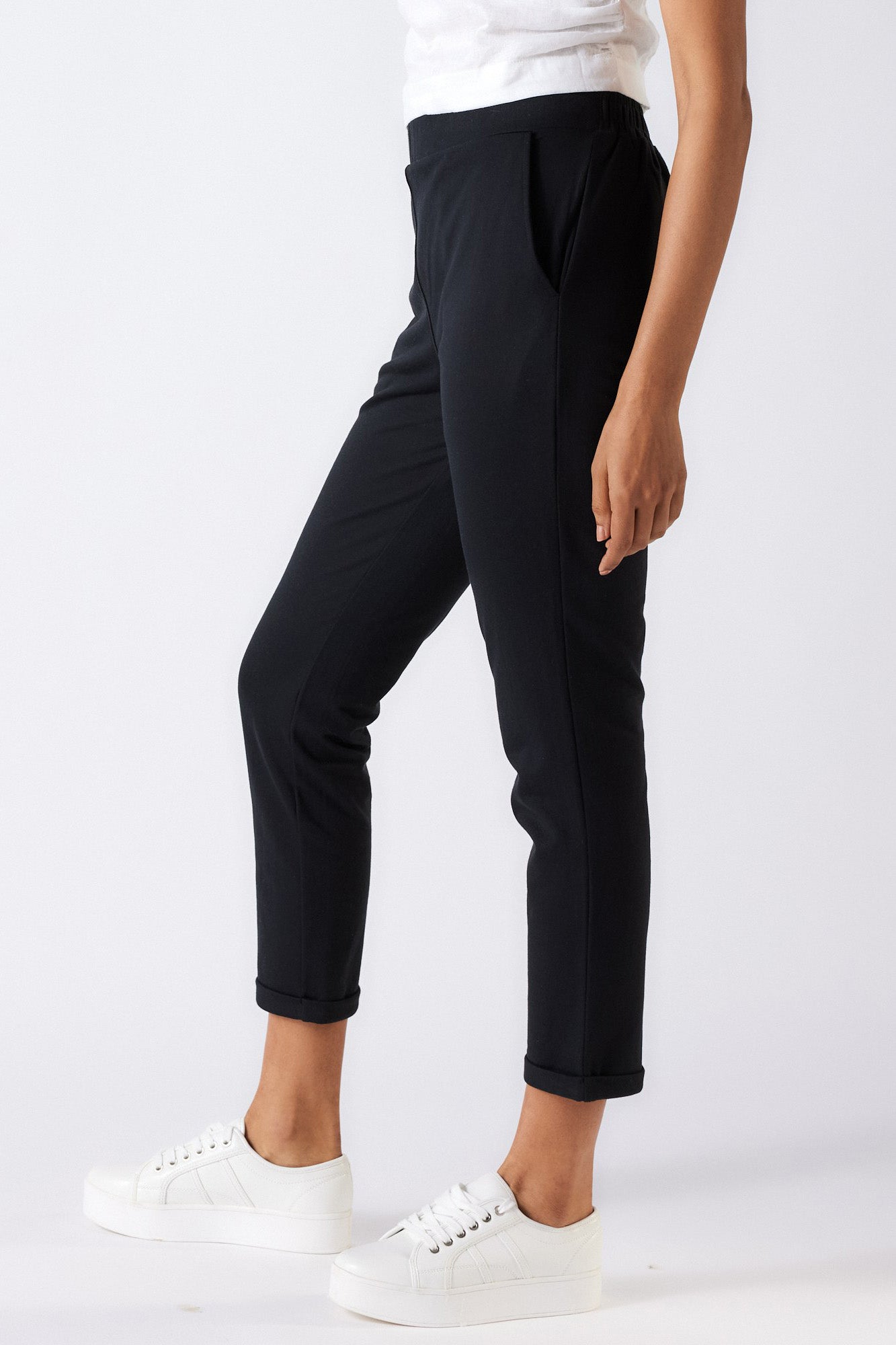 Buy Pima French Terry Women's Pants Carbon Black Online