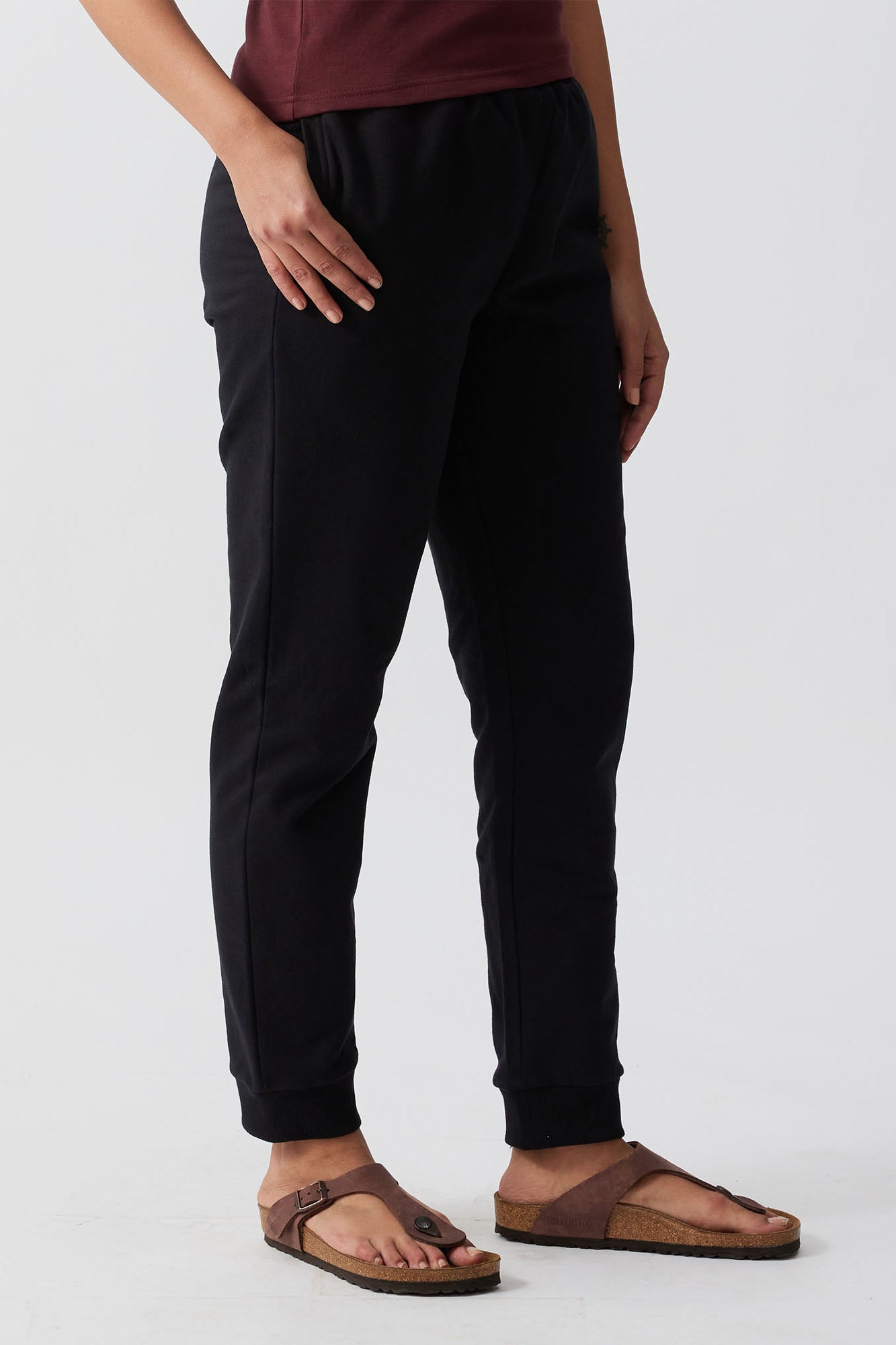 Womens Joggers | The Brushed Terry Joggers Carbon Black | Creatures of Habit
