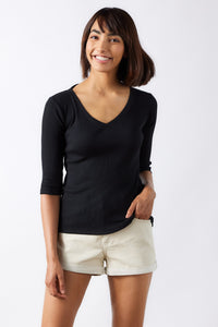 The Rib V Neck