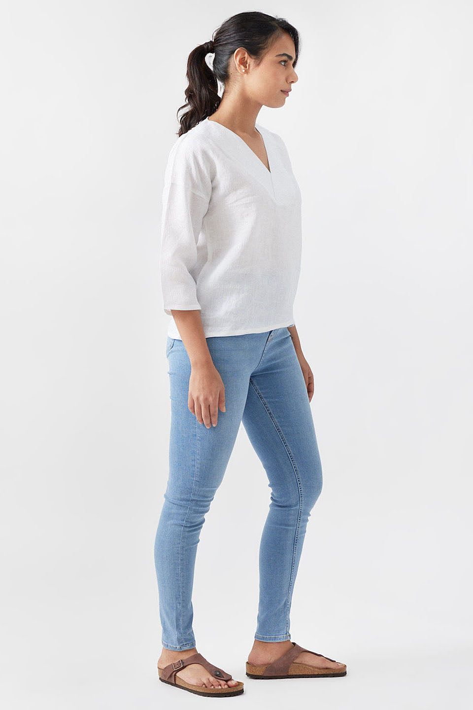 The Linen V Neck Top | Creatures of Habit