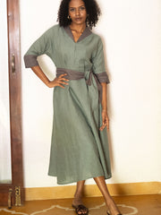 Linen Flared Dress
