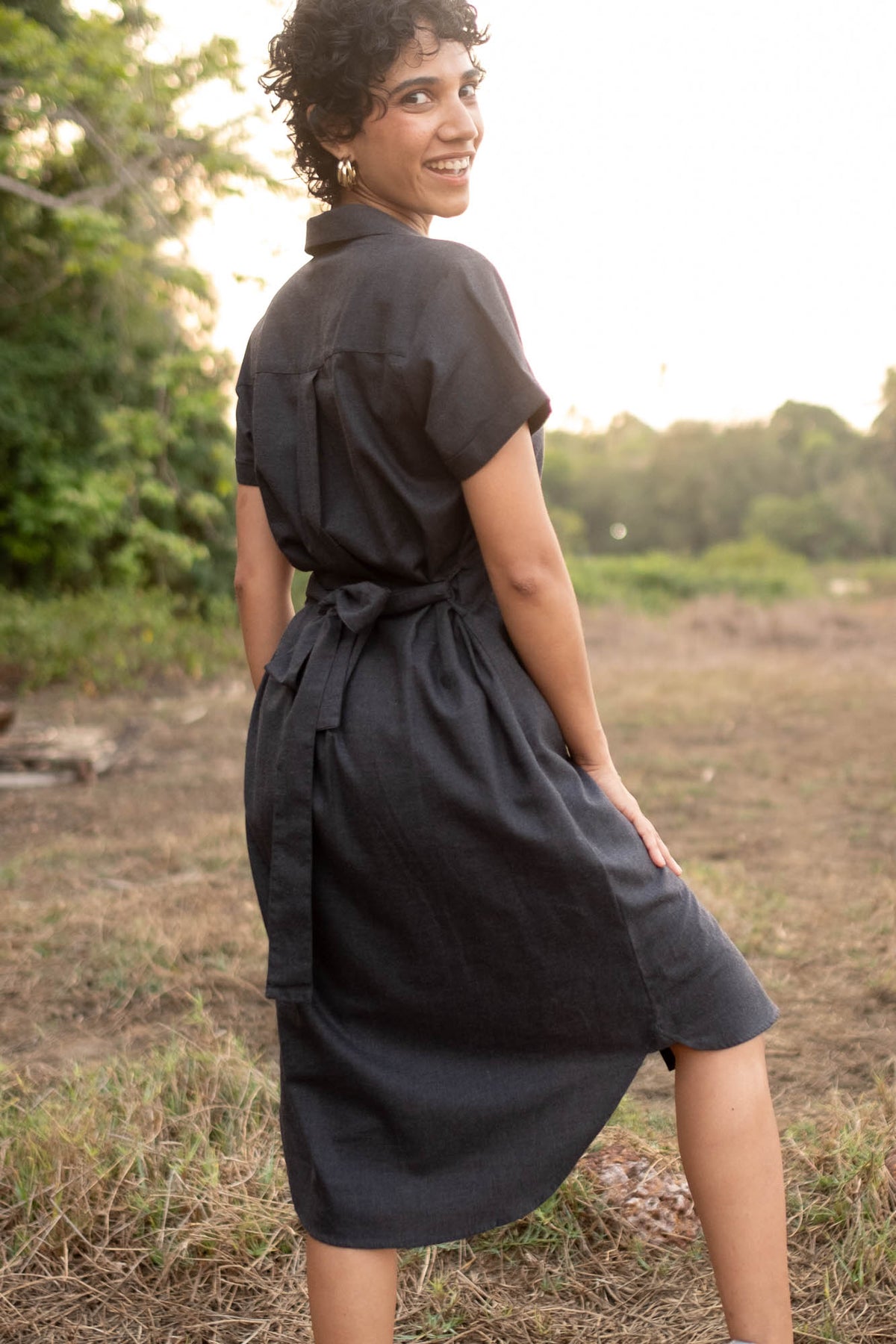 Contemporary Egyptian Satin Shirt