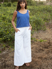 Seersucker Oversized Pants