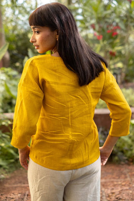 The Linen V Neck Top | Creatures of Habit