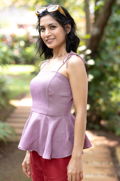 The Linen Peplum Top | Creatures of Habit