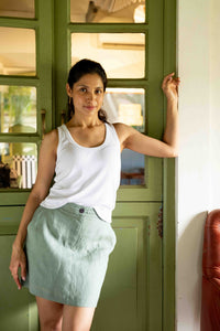 The Linen Mini Skirt